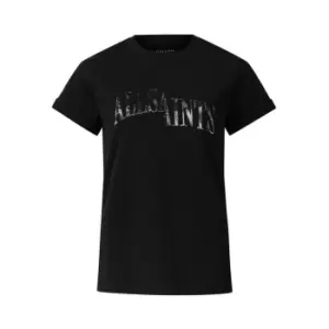 Image of AllSaints AllSaints Revo Mic T-Shirt Womens - Black