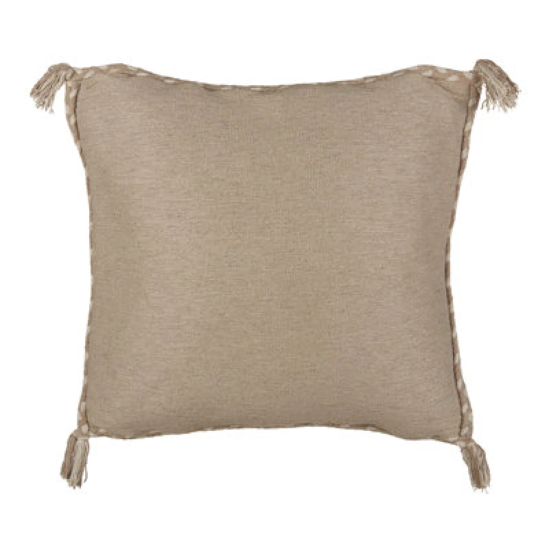 Image of Beliani Throw Cushion Erigeron Jute 45 X 45cm Beige Solid