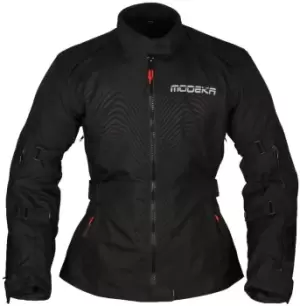 Image of Modeka Luana Women Motorcycle Textile Jacket, black, Size 46, black, Size 46 for Women