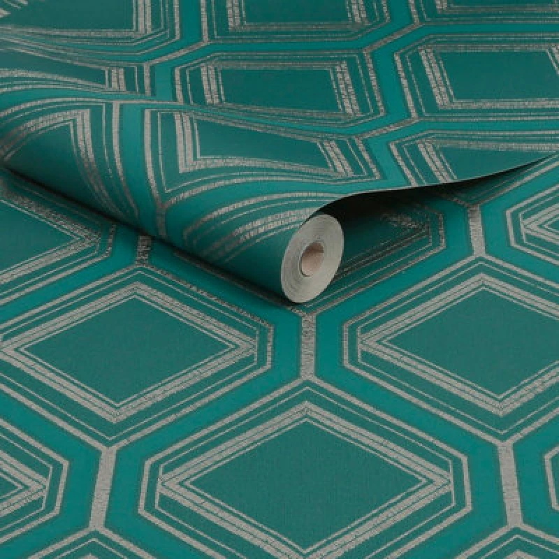 Image of Graham & Brown Superfresco Colours Savile Row - Teal, Blue 119554