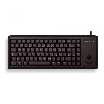 Image of Cherry G84-4400 Compact Keyboard with Trackball - USB - Black - DE