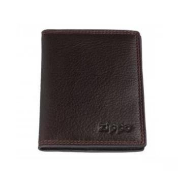Image of Zippo Brown Leather Credit Card Holder (10.5 x 8 x 1cm)