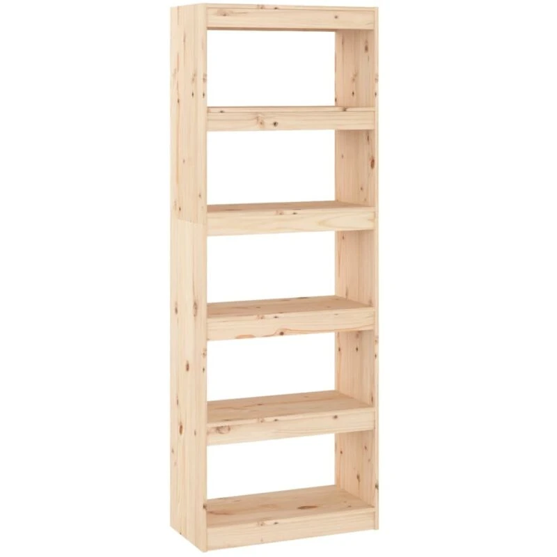 Image of VIDAXL Book Cabinet/Room Divider 60x30x167.5cm Solid Wood Pine Vidaxl 8720286608739