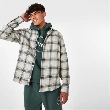Image of Jack Wills Flannel Check Shirt - Stone Check