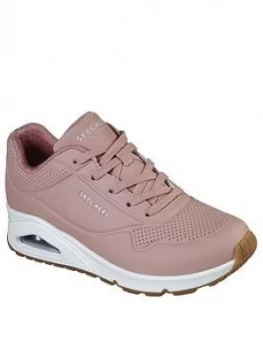 Image of Skechers Uno Stand On Air Trainers - Rose
