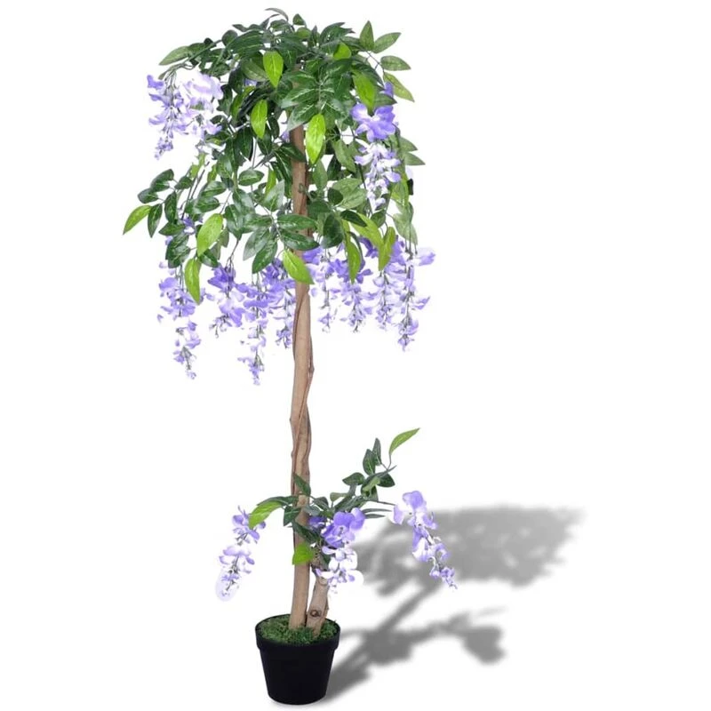 Image of vidaXL Artificial Wisteria with Pot 120cm Fake Plant Arrangement Home Decor
