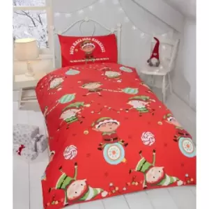Image of Rapport Home Furnishings Rapport Home Naughty Elves Duvet Sets Multi Single