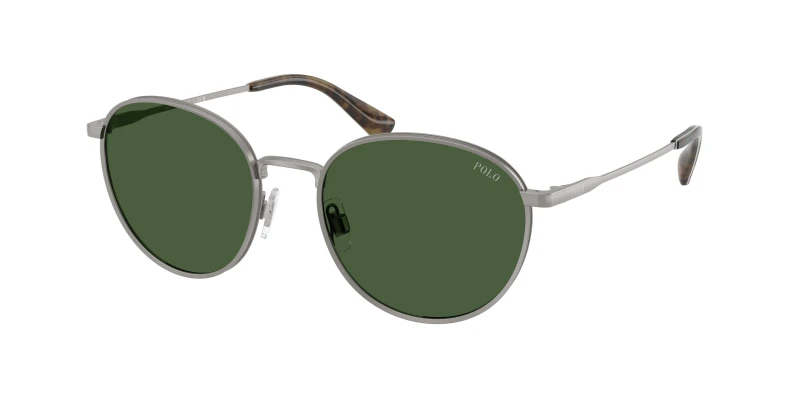 Image of Polo Ralph Lauren Man Polo Ralph Lauren PH3163 926671 Sunglasses Metal Grey Green Pantos Normal Grey Sunglasses Man Metal