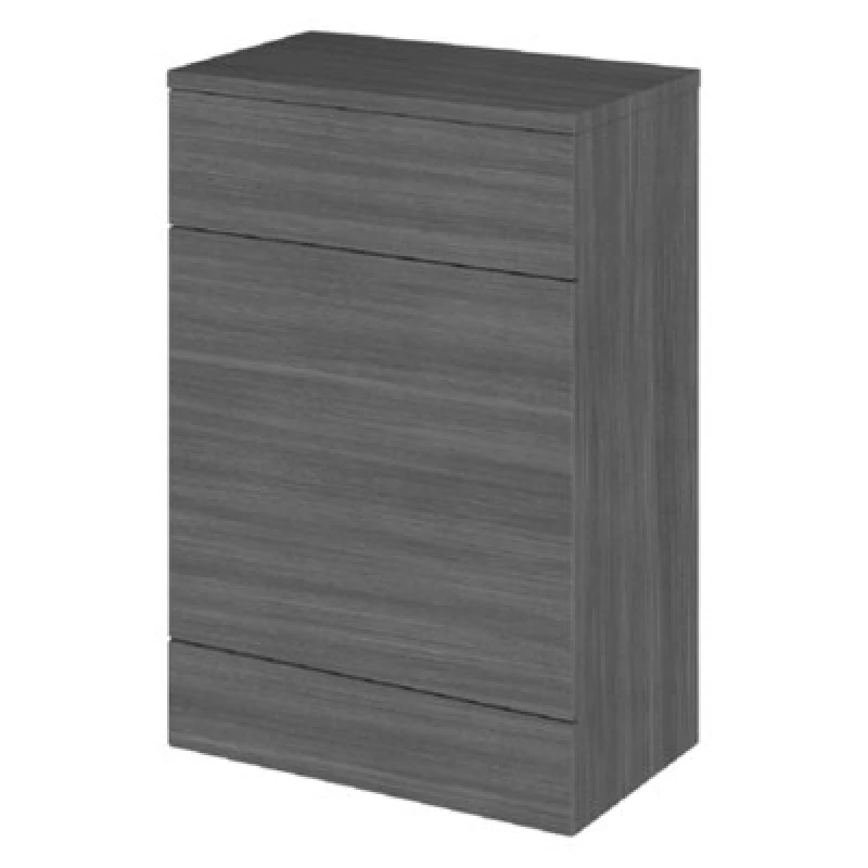 Image of Hudson Reed Fusion 600mm Back-To-Wall Wc Unit & Top, Anthracite Gloss