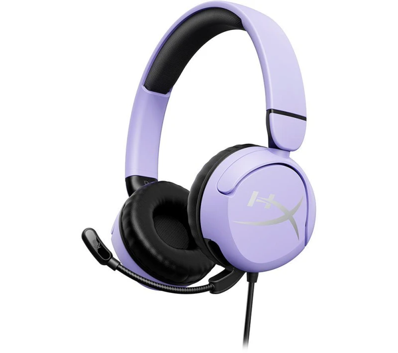 Image of HYPERX Cloud Mini Kids Gaming Headset - Lavender, Purple 197192348031