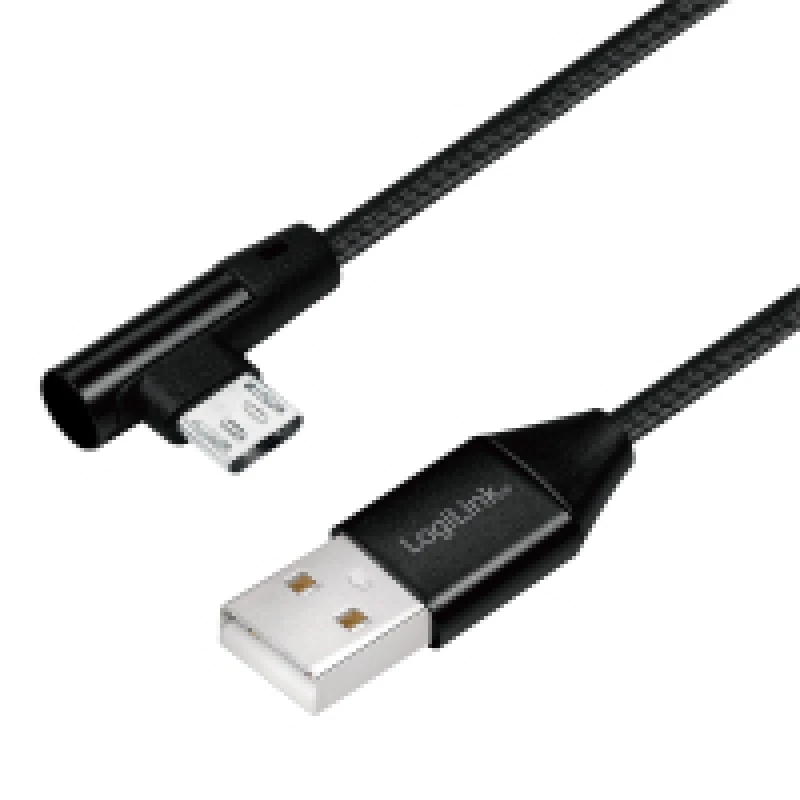 Image of LogiLink CU0141 USB cable USB 2.0 0.3 m USB A Micro-USB B Black