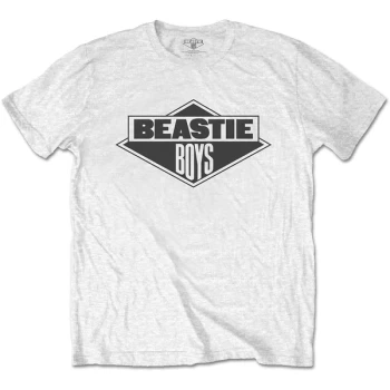 Image of The Beastie Boys - B&amp;W Logo Unisex Large T-Shirt - White
