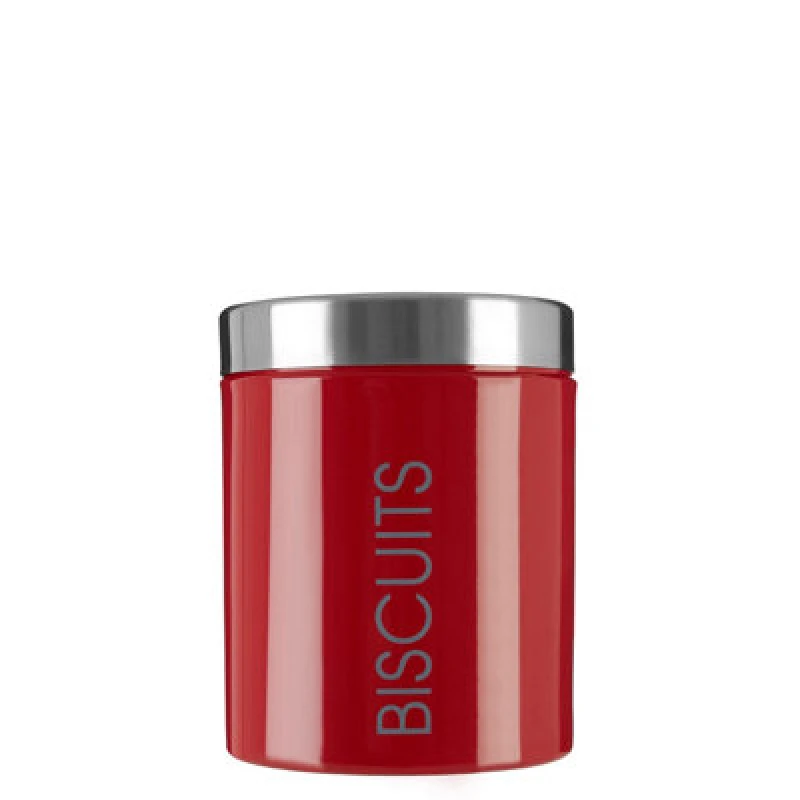 Image of Premier Housewares Maison by Premier Enamel Biscuit Canister Red