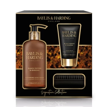 Image of Baylis & Harding Mens Black Pepper & Ginseng Hand Care Set