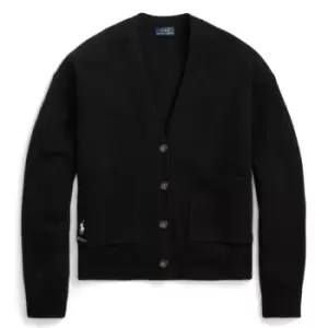 Image of Polo Ralph Lauren Polo Wool-Blend Cardigan Sweater - Black