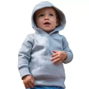 Image of Babybugz Childrens/Kids Essential Marl Hoodie (6-12 Months) (Heather)