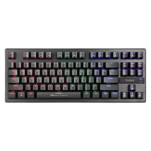 Image of Marvo Scorpion KG901 RGB LED Compact Gaming Keyboard with Mechanical Blue Switches