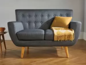 Image of Birlea Loft Grey Fabric 2 Seater Sofa