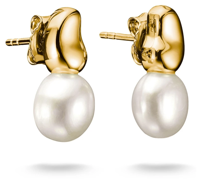 Image of Thomas Sabo H2320-430-14 Gold-plated Ear Studs With Jewellery