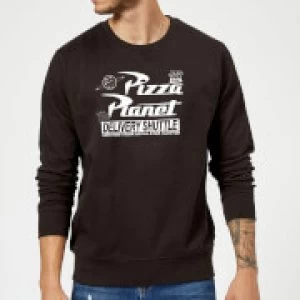 Image of Toy Story Pizza Planet Logo Sweatshirt - Black - M