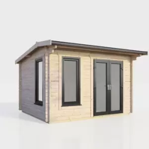Image of Power 12x8 Apex Log Cabin - Right Hand Door