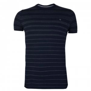 Image of French Connection Striped T Shirt - Marine