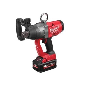Image of Milwaukee Power Tools M18 ONEFHIWF1-802X FUEL ONE-KEY 1" Impact Wrench 18V 2 x 8.0Ah Li-ion