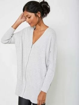 Image of Mint Velvet Zip Front Tunic - Silver