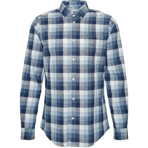Image of Barbour Hillroad Tailored Shirt - Blue M