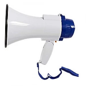 Image of Nedis Megaphone With Built-In Microphone 10 W NED031 White, Blue