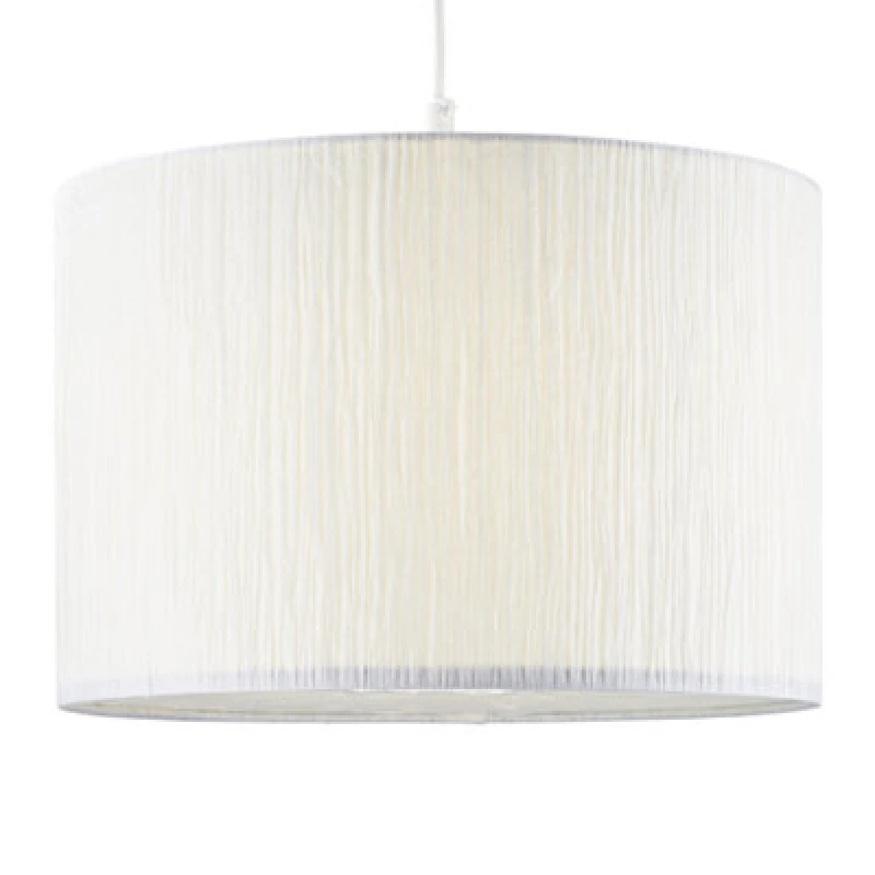 Image of Happy Homewares Contemporary And Sleek Pendant Lighting Shade Crafted From Wrinkled White Paper