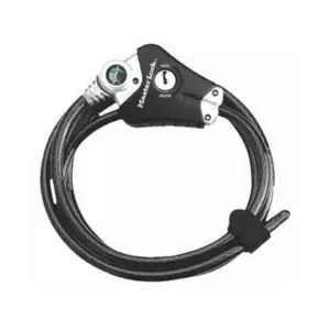 Image of Master Lock Black Braided Steel Security Cable, (L)1.8M (Dia)10mm