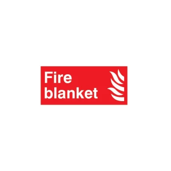 Image of Fire Blanket Rigid PVC Sign - 200 X 100MM