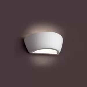 Image of Cheras 1 Light Indoor Wall Light White Plaster