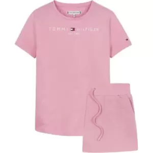 Image of Tommy Hilfiger Essential Tee Short Set - Pink