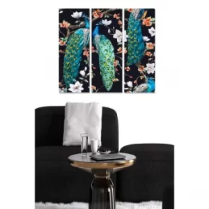 Image of MDF9682171 Multicolor Decorative MDF Painting (3 Pieces)