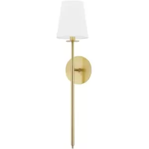 Image of Niagra 1 Light Wall Sconce Brass, Glass