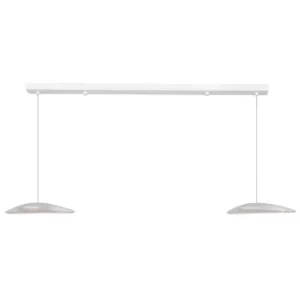 Image of Invador Straight Bar Pendant Ceiling Light Shiny White