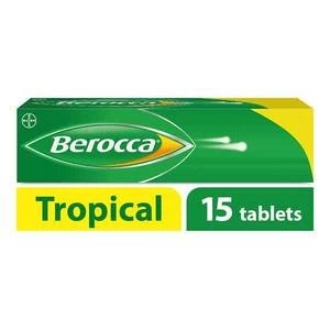 Image of Berocca 15 Tropical Flavour Effervescent Tablets