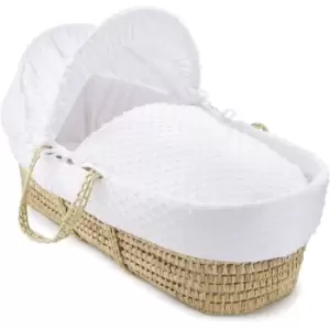Image of Clair de Lune Dimple Palm Moses Basket - White - White