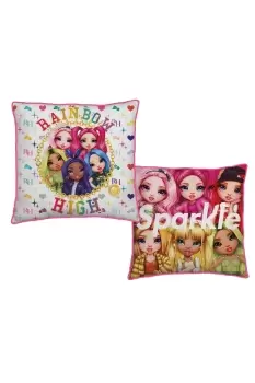 Image of Rainbow High Sparkle Square Cushion - Size: 40x40cm - Print