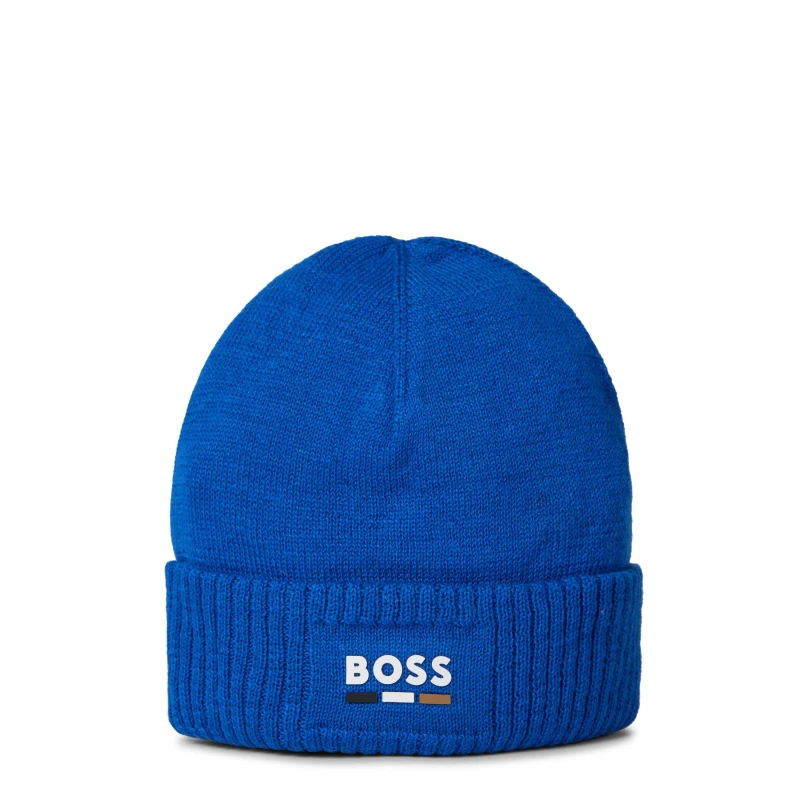 Image of Boss Boss Lgo Beanie - Blue Blue Infant