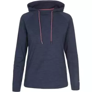 Image of Trespass Womens/Ladies Hattie Active Hoodie (12 UK) (Navy Marl)