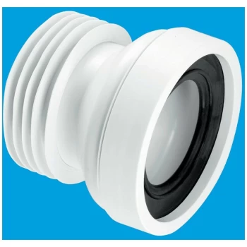 Image of Straight Rigid WC Connector - 110mm Outlet - Mcalpine