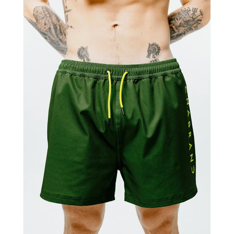 Image of Two-tone swim shorts Chabrand Vert Male S
