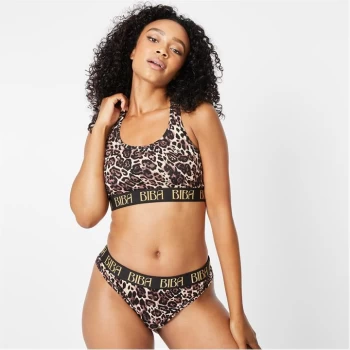 Image of Biba BIBA Soft Cotton Thong - Leopard