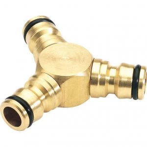 Image of Draper Expert 3 Way Garden Hose Pipe Connector