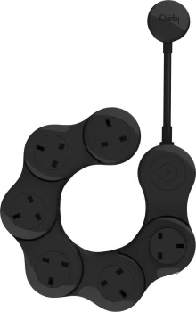 Image of Quirky Pivot Power Flexible 6-Socket Extension Lead - 1.2m