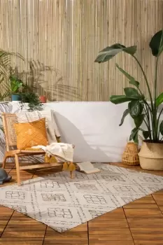 Image of Atlas Global Inspired Diamond UV & Water Resistant Outdoor Rug