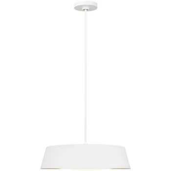 Image of Elstead - Asher 5 Light Pendant, Matt White, E14